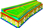 Thermal gradients in wing skin and tool